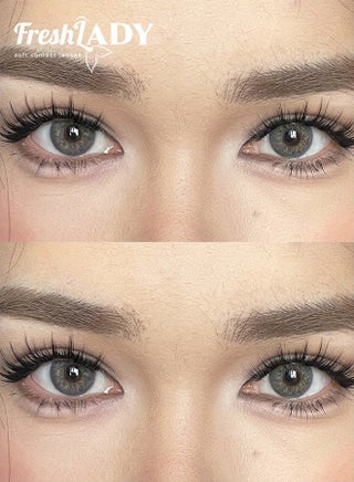 Russian Grey Colored Contact Lenses 14.20mm Yearly Disposable – Natural Eye Look, Soft Comfortable Daily Wear, Perfect for Makeup & Parties - view 4